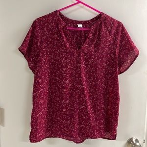 Lightweight floral blouse